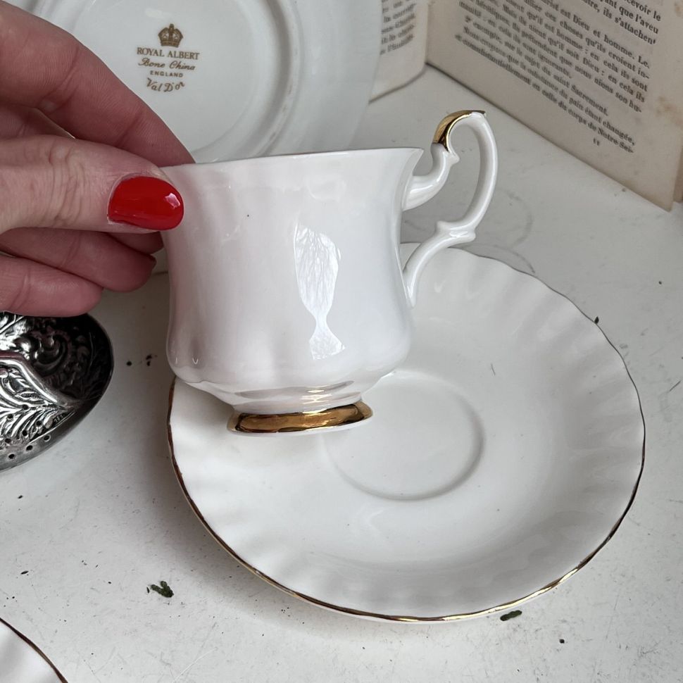 Кофейная пара Royal Albert Val Dor 150 мл Англия