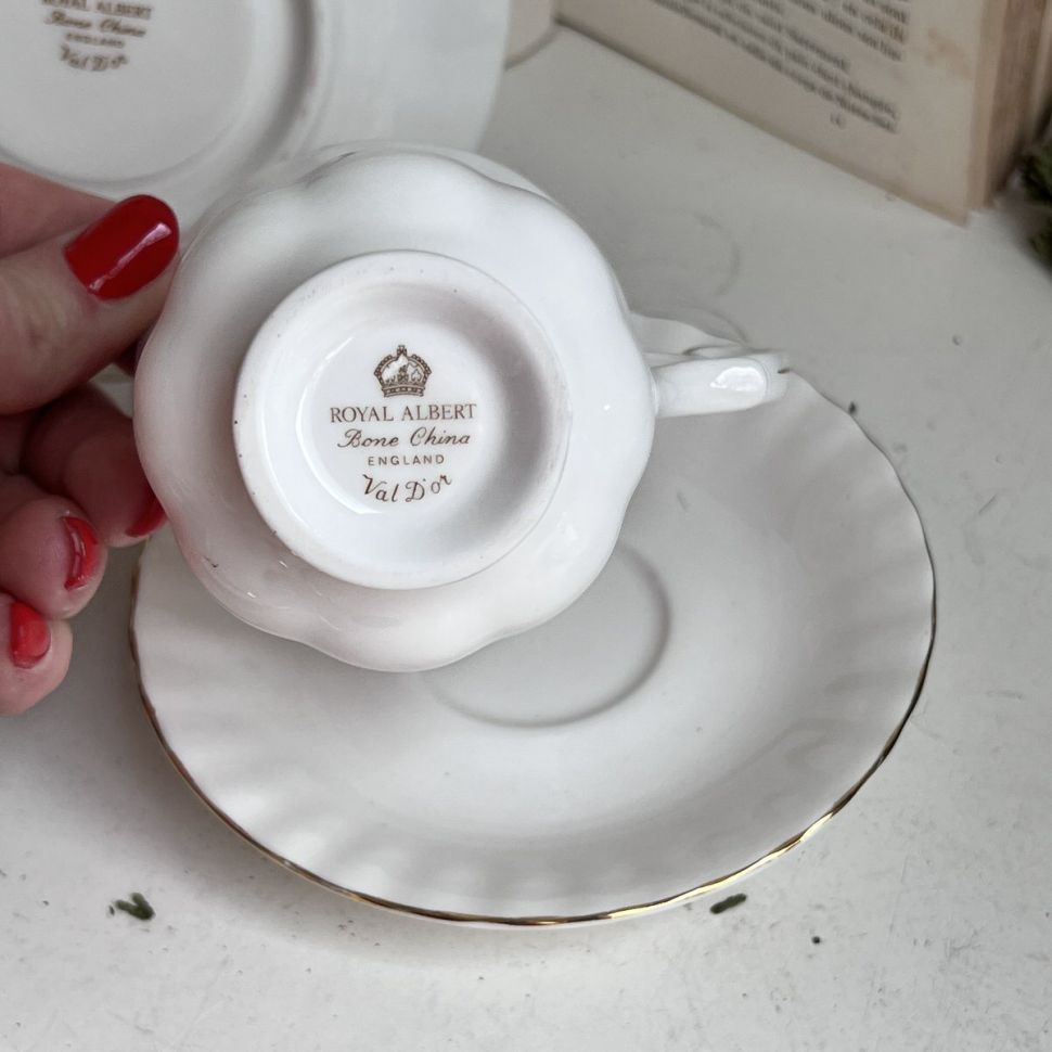 Кофейная пара Royal Albert Val Dor 150 мл Англия