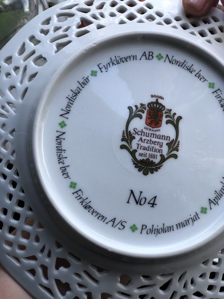 Тарелка Schumann Arzberg Tradition № 4 Морошка 19 см Германия