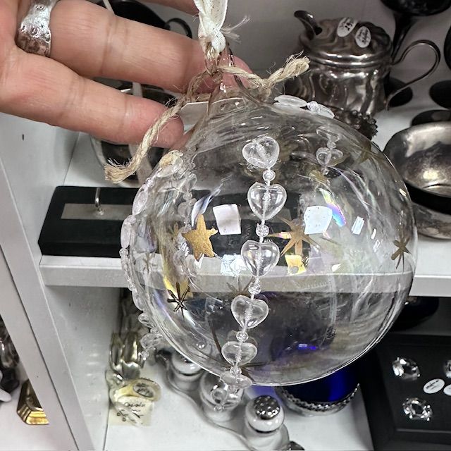 Подвес новогодний Шар 9 см стекло