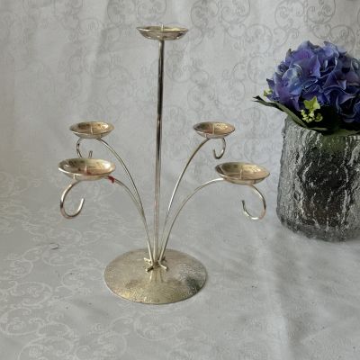 Подсвечник на пять свечей 26 см сталь Германия