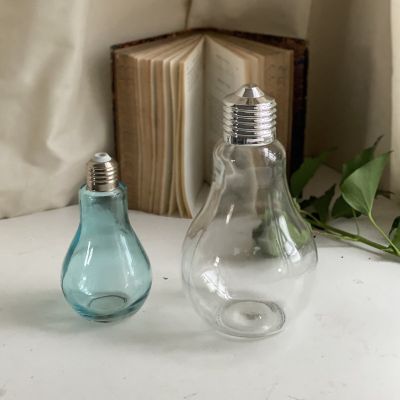 Баночка для специй в виде голубой лампы 15 см стекло