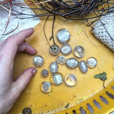 Набор стеклянных бусин