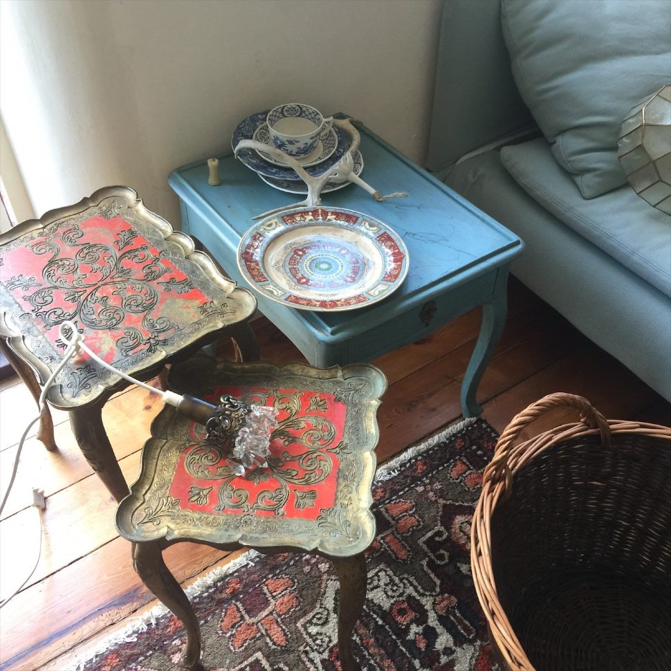 Столик флорентийский квадратный малый 70-е годы