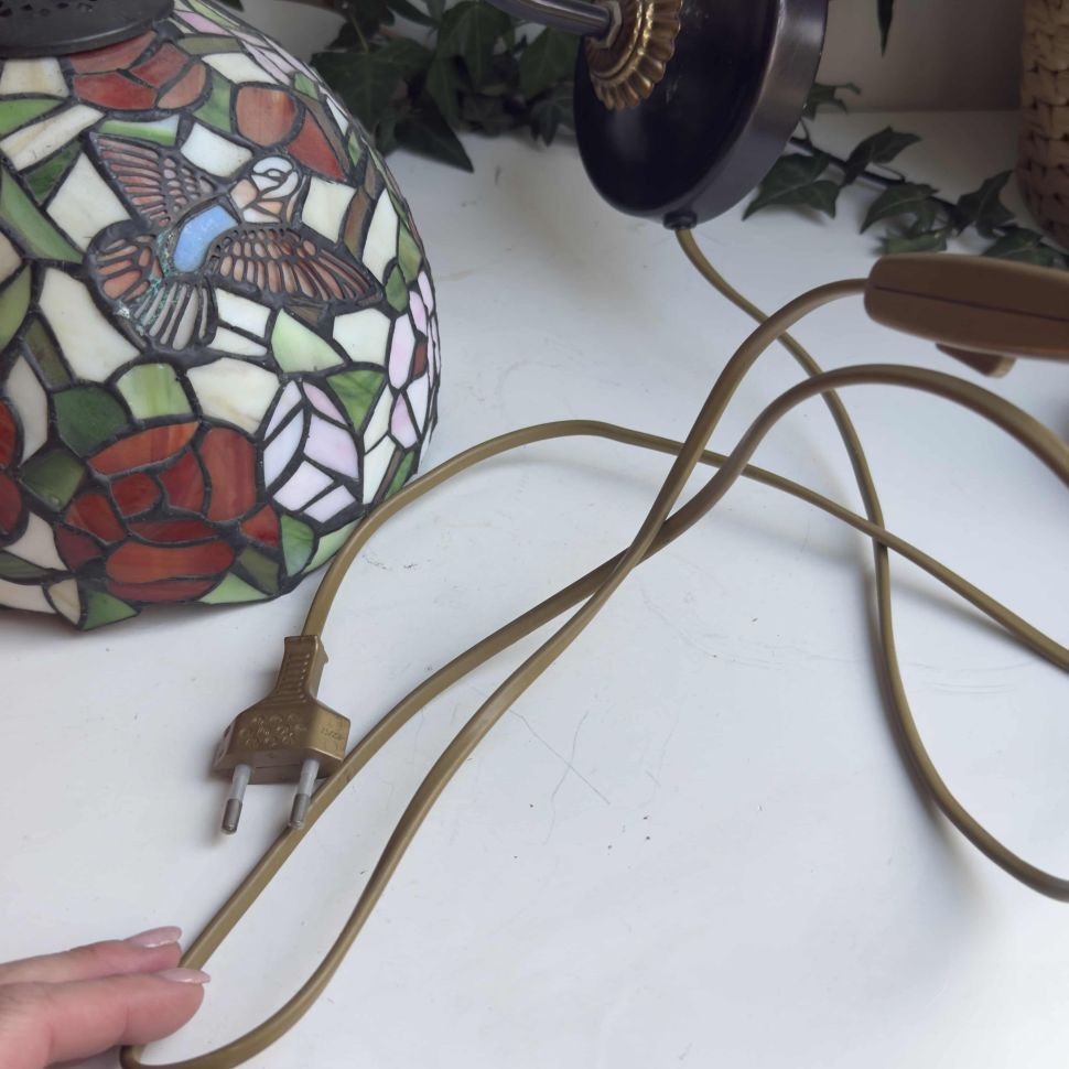 Лампа настенная Абажур Тиффани 32 см металл стекло       