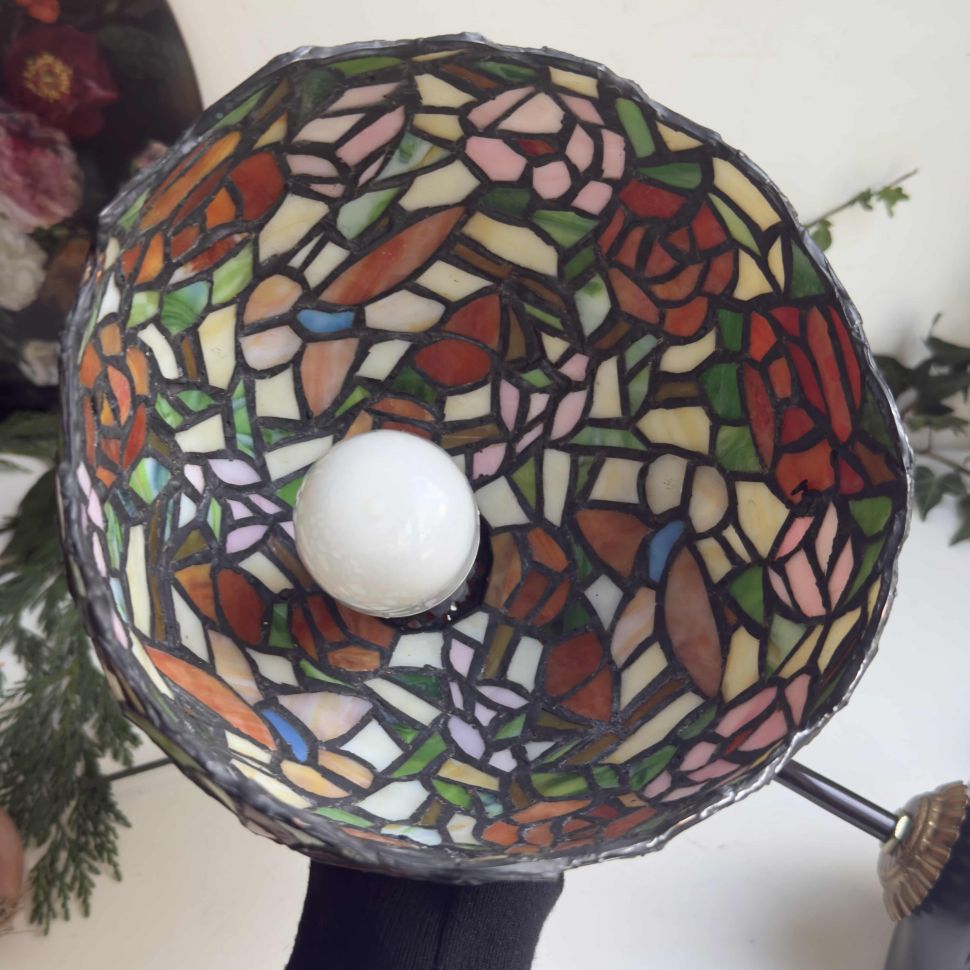 Лампа настенная Абажур Тиффани 32 см металл стекло       