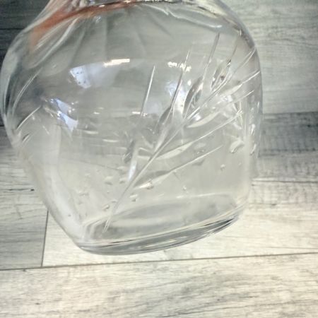 Графин с оловянной пробкой 0,9 л хрусталь  