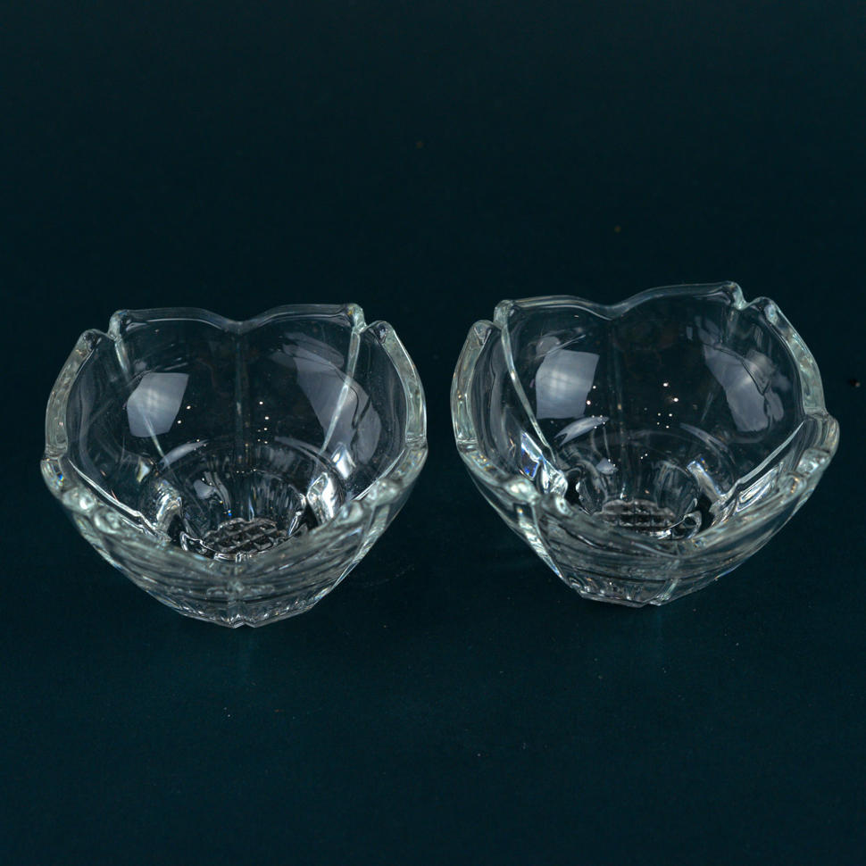 Подсвечник для тонкой свечи 4 см стекло