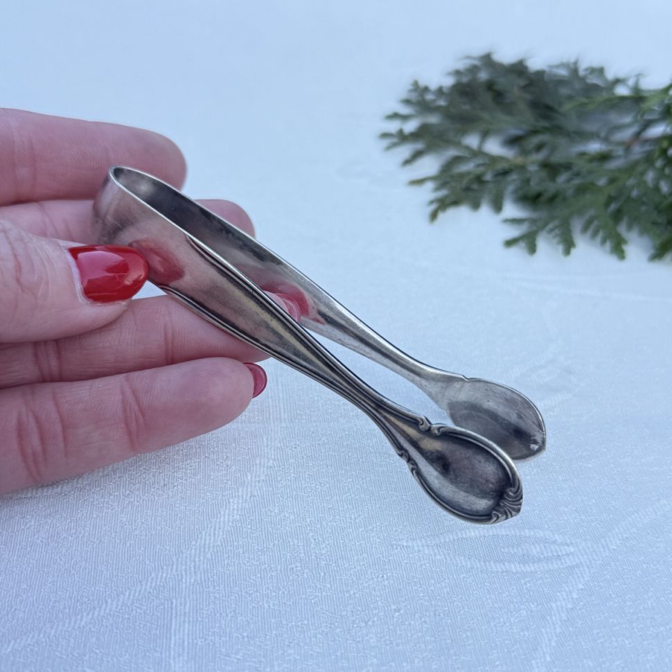 Щипцы для сахара 10 см серебрение       