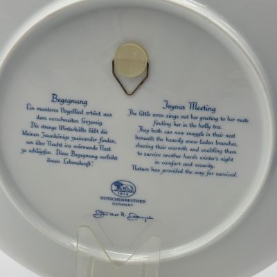 Тарелка панно Hutschenreuther 26 см Птички 1976 г Германия