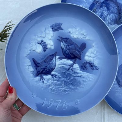 Тарелка панно Hutschenreuther 26 см Птички 1976 г Германия