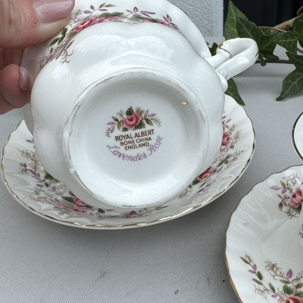 Кофейная пара Royal Albert Lavender Rose 130 мл Англия