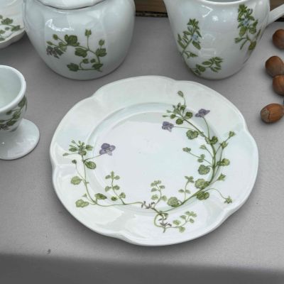 Тарелка Лесные цветы Porcelain de Paris 16 см Франция фарфор