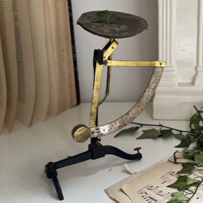 Весы аптекарские 21 см латунь чугун