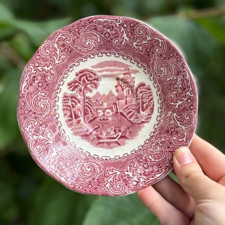 Чайная пара Enoch Wedgwood Tunstall красный 220 мл Англия 