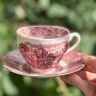 Чайная пара Enoch Wedgwood Tunstall красный 220 мл Англия 