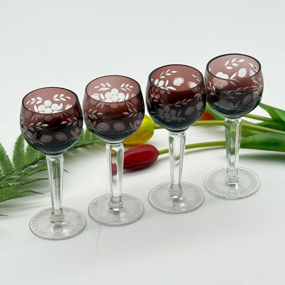 Рюмка Anna Hutte 55 мл накладной хрусталь Германия 