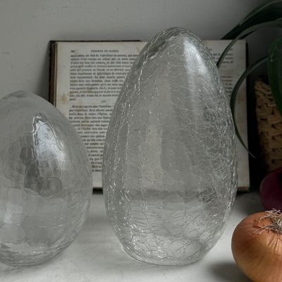 Плафон клош кракелюрное стекло 21 см