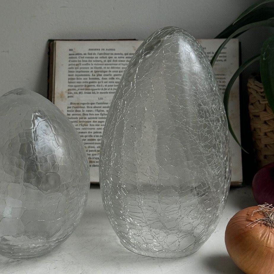 Плафон клош кракелюрное стекло 21 см