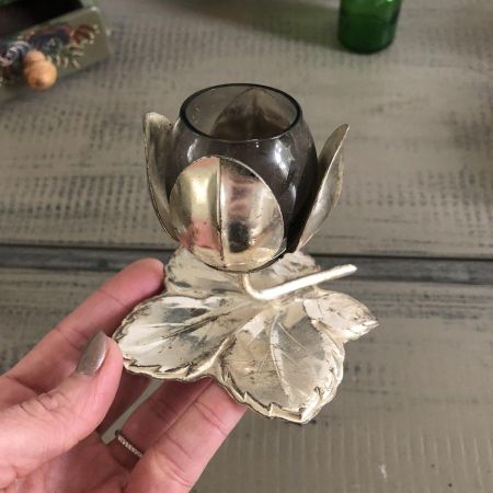 Подсвечник для тонкой свечи Цветок, Германия