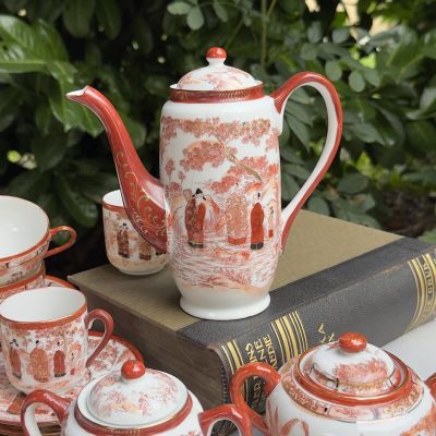 Кофейник Гейши за столом 500 мл фарфор Япония