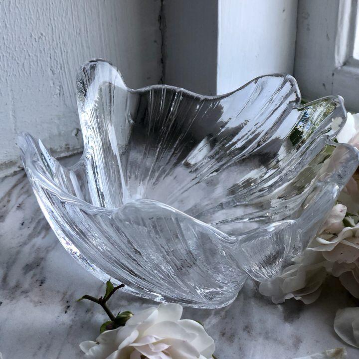 Конфетница подсвечник 14 см Пламя Maleras хрусталь Швеция