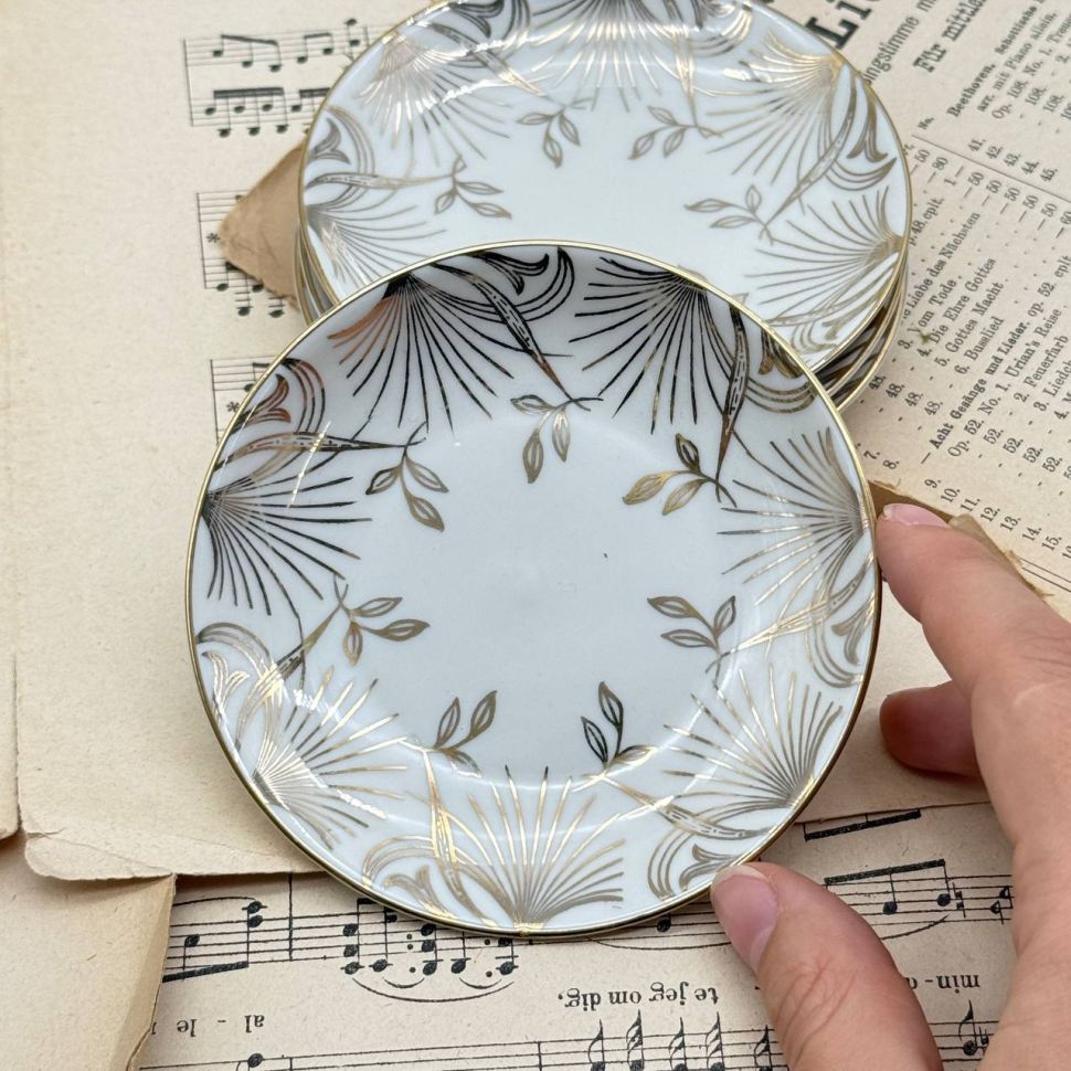 Блюдце розетка Johann Seltmann Vohenstraub 10 см фарфор Бавария  