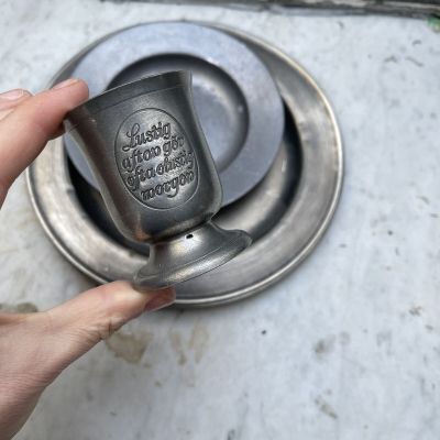 Рюмка на ножке SCANDIA TENN 70 мл олово