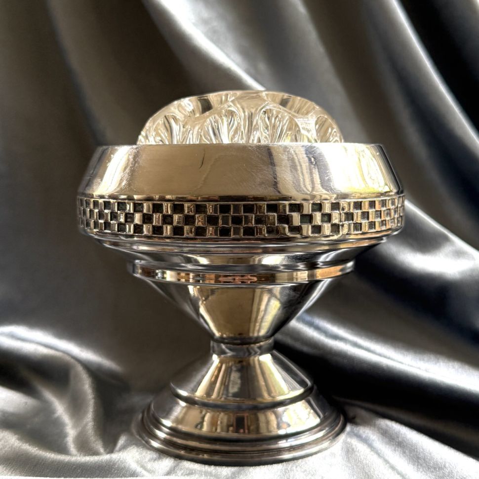 Роузбол с пикфлером 12 см серебрение Франция