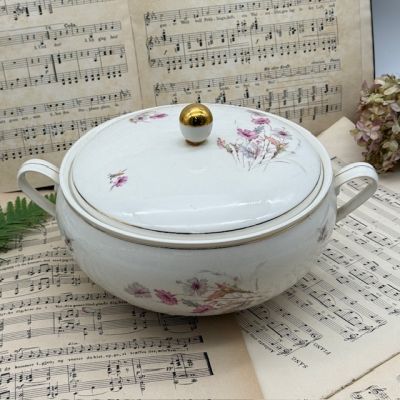 Супница Maastricht Petrus Regout Полевые цветы 2,5 л Голландия 125 лет 