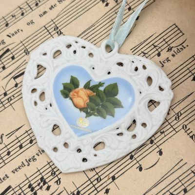 Подвес Hutschenreuther Sweetheart peach бисквитный фарфор Германия