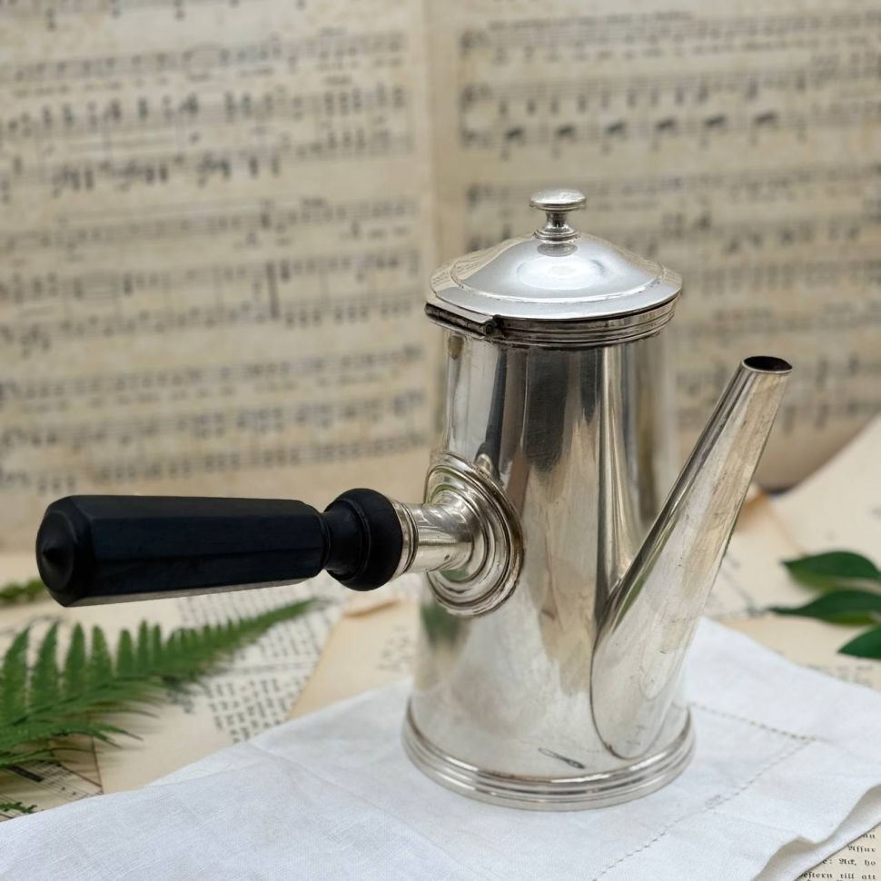 Чайник кофейник Gombault 1 л серебрение Франция 