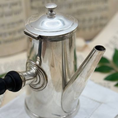 Чайник кофейник Gombault 1 л серебрение Франция 