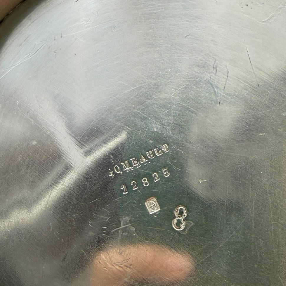 Чайник кофейник Gombault 1 л серебрение Франция 