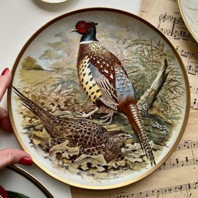 Тарелка Franklin Porcelain серии Gamebirds of the World  23 см 1979 г Франция