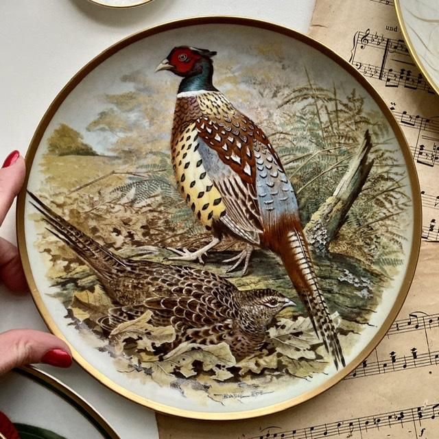Тарелка Franklin Porcelain серии Gamebirds of the World  23 см 1979 г Франция