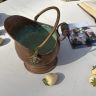 Зольник средний с ручкой 19 см медь латунь