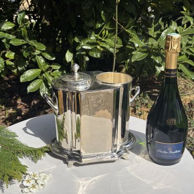 Кулер для вина на одну бутылку H.B.M. серебрение Франция 