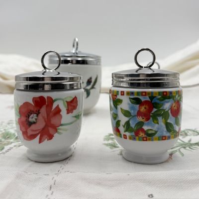 Кодлер на 2 яйца Royal Worcester Мак фарфор Англия 