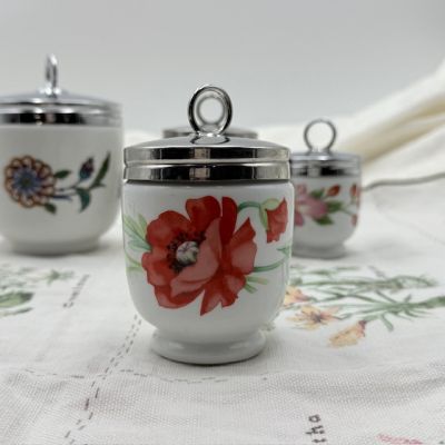 Кодлер на 2 яйца Royal Worcester Мак фарфор Англия 