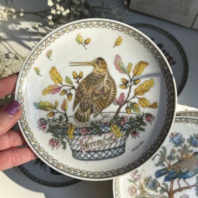 Тарелка Hutschenreuther ноябрь Бекас 16 см фарфор Германия