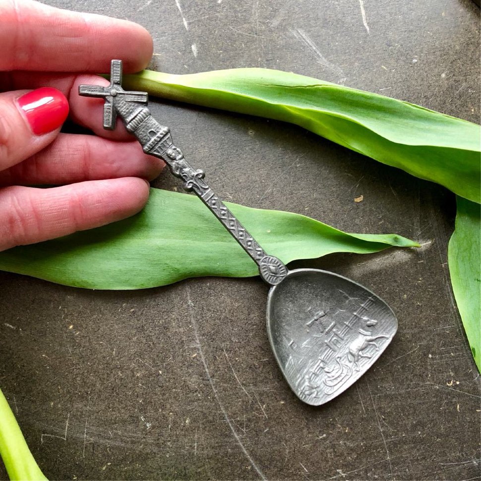 Ложка лопаточка олово, Голландия