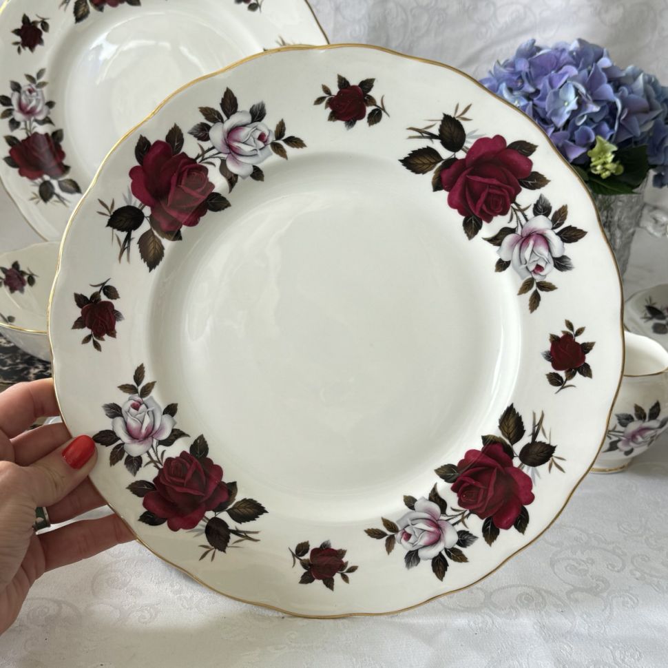 Тарелка подстановочная Colclough Ridgway Amoretta 1950 гг 27 см Англия 