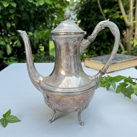 Чайник кофейник на ножках 1,2 л серебрение Англия 