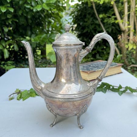 Чайник кофейник на ножках 1,2 л серебрение Англия 