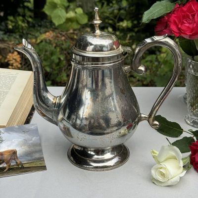 Чайник кофейник 1 л серебрение