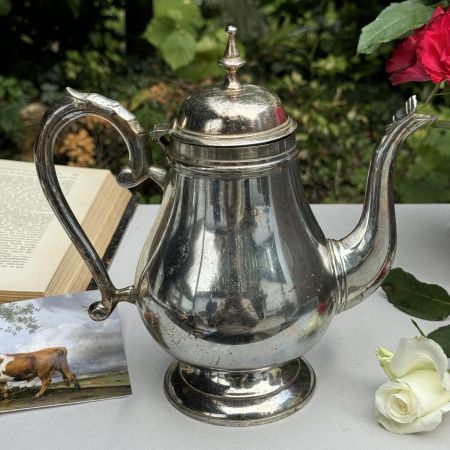 Чайник кофейник 1 л серебрение
