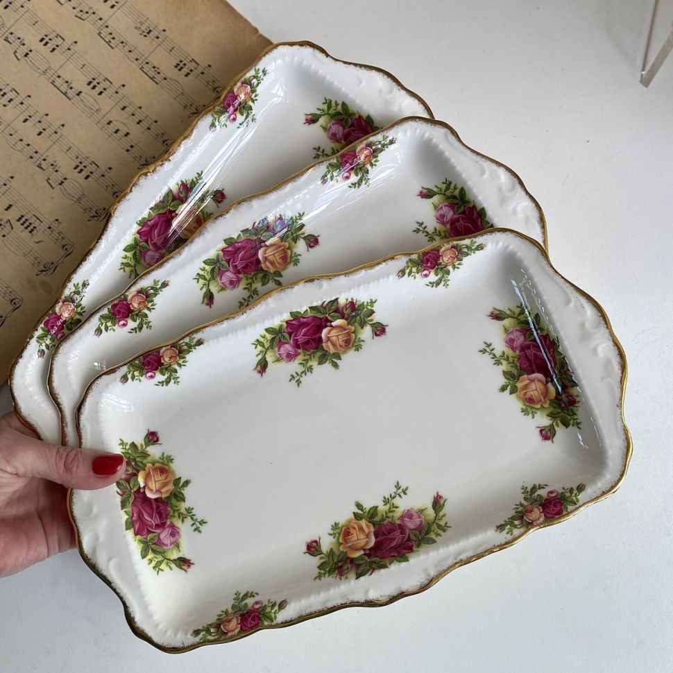 Блюдо для кекса Royal Albert Old Country Roses 30 см Англия