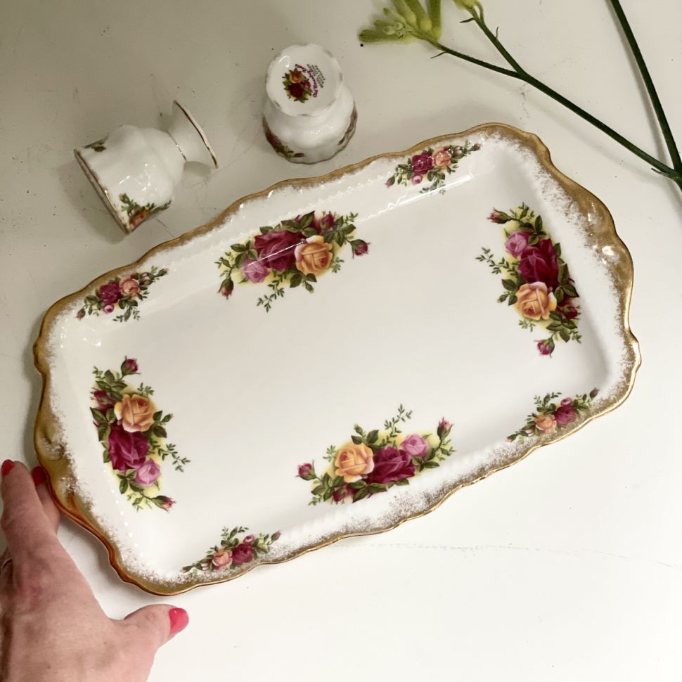 Блюдо для кекса Royal Albert Old Country Roses 30 см Англия