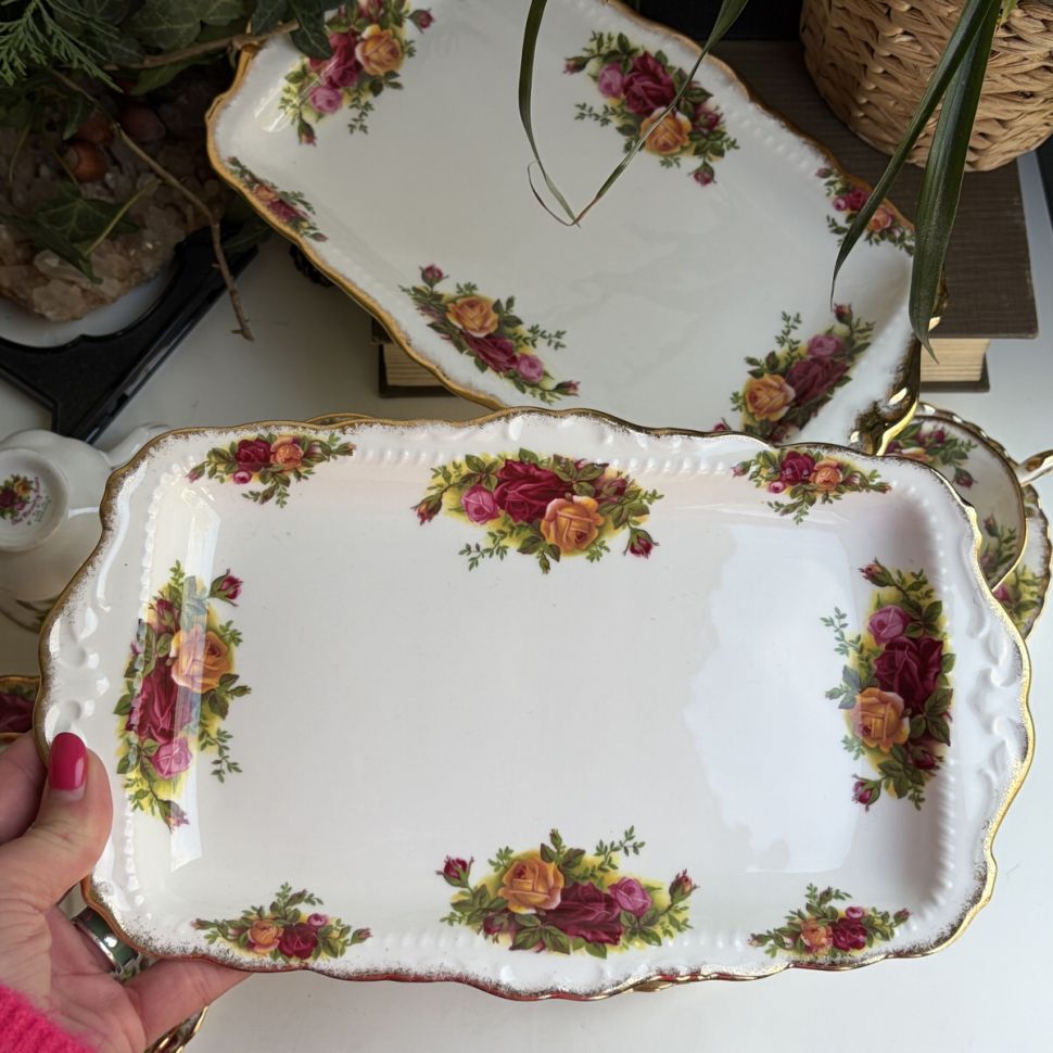 Блюдо для кекса Royal Albert Old Country Roses 30 см Англия